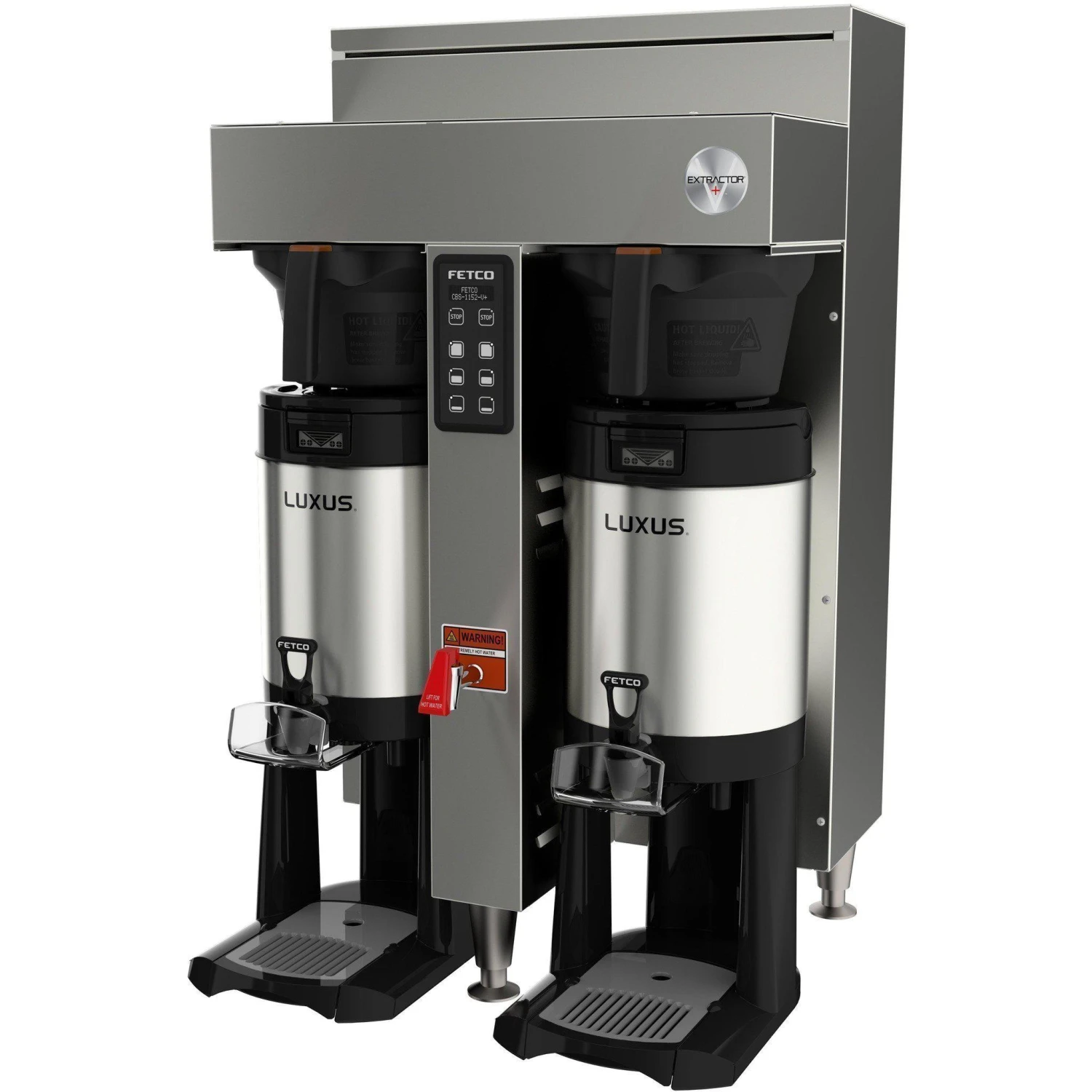 Voltage Coffee Supply Fetco Extractor CBS-1152-V+ Twin 1.5 Gal. Coffee Brewer 2 Voltage Coffee Supply Fetco Extractor CBS-1152-V+ Twin 1.5 Gal. Coffee Brewer
