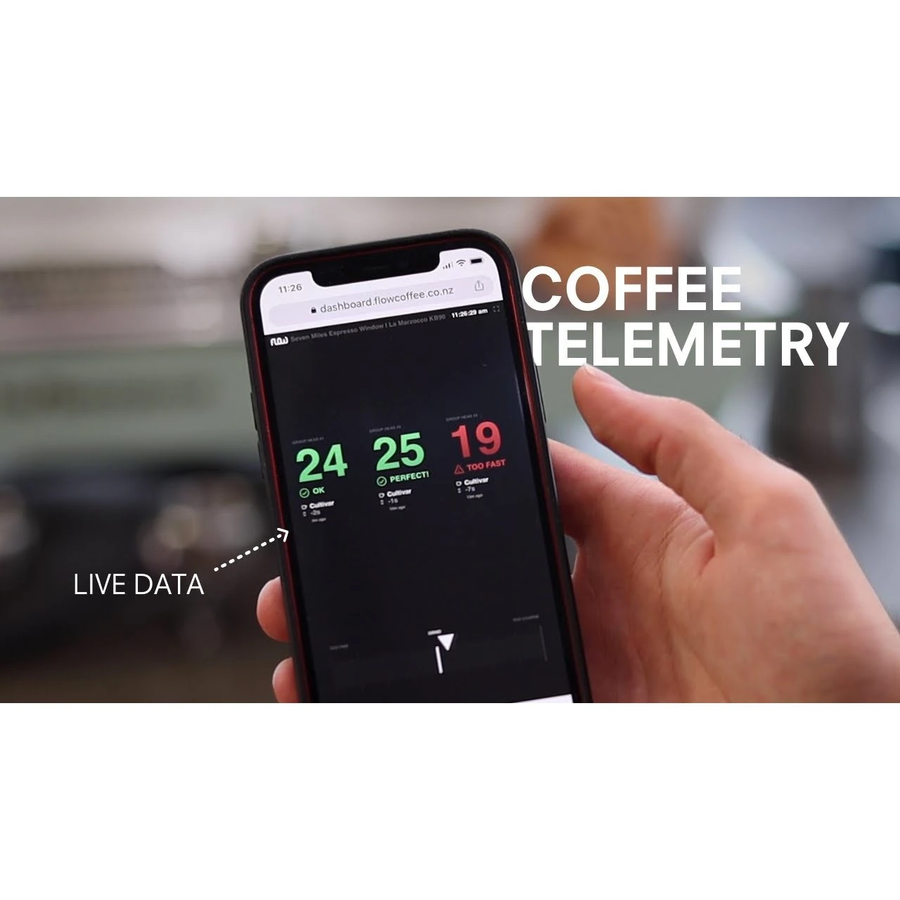 Flow Coffee Telemetry System 9 Flow Coffee Telemetry System