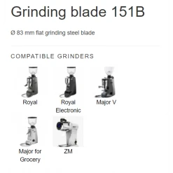 Voltage Coffee Supply Parts & Accessories Mazzer Major Royal ZM Grinder Burr Set 151B 83mm