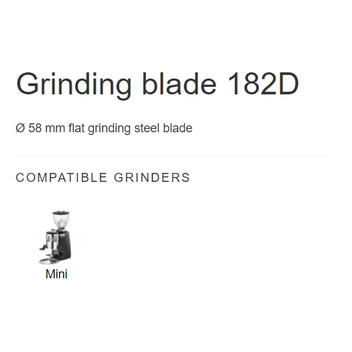 Voltage Coffee Supply Mazzer Mini Doser Grinder Burr Set 182D 58mm Parts & Accessories 8 Voltage Coffee Supply Mazzer Mini Doser Grinder Burr Set 182D 58mm Parts & Accessories