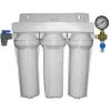 Voltage Coffee Supply PREMIUM 10" Triple Espresso Machine Water Filter Kit 3/8 FPT